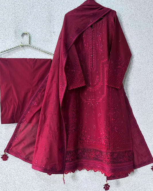 Lawn Embroidered 3Piece
