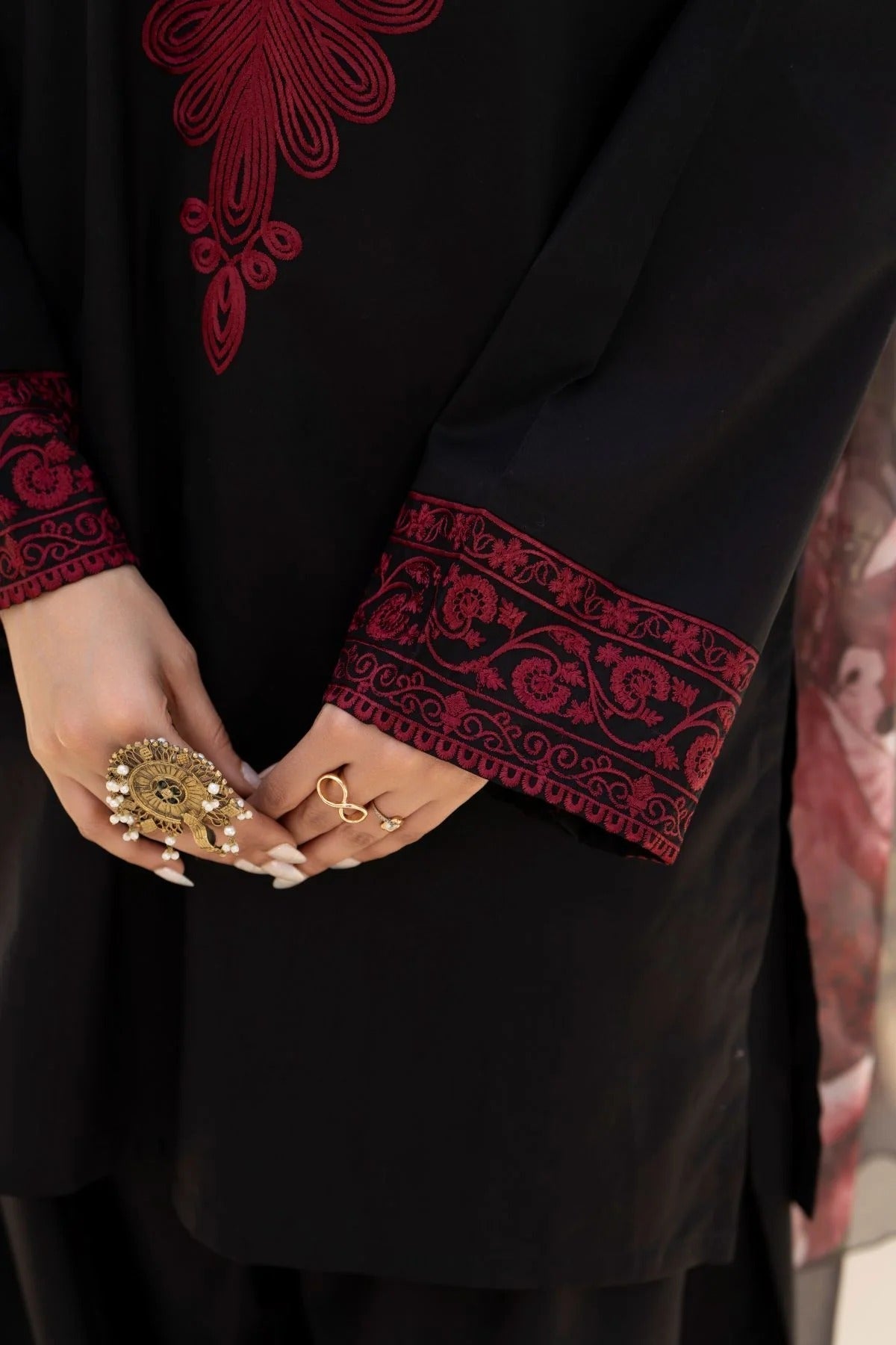 Lawn Embroidered Stitched 3Piece