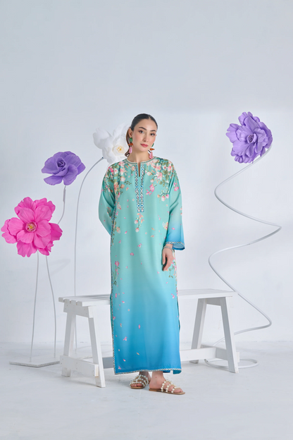 Kaftan Printed Stitched 2Piece