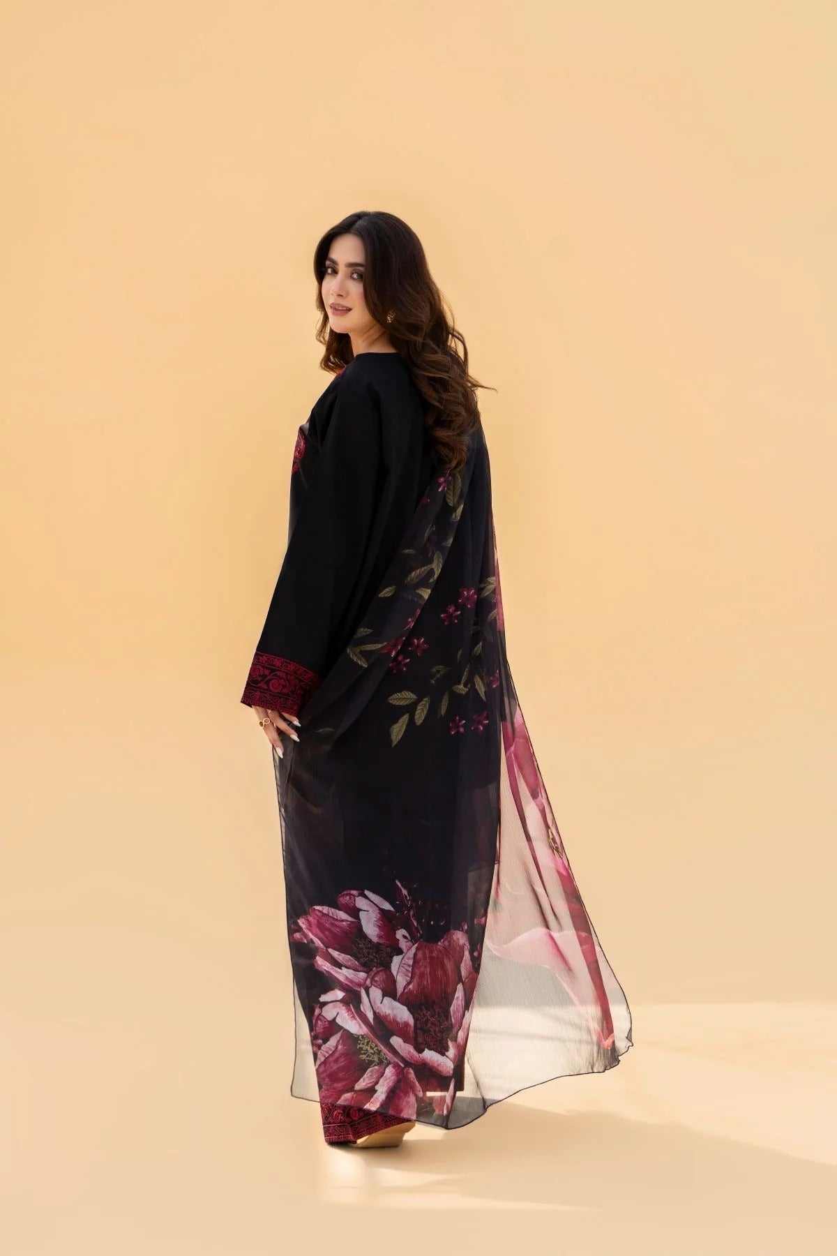 Lawn Embroidered Stitched 3Piece