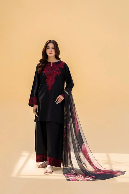 Lawn Embroidered Stitched 3Piece