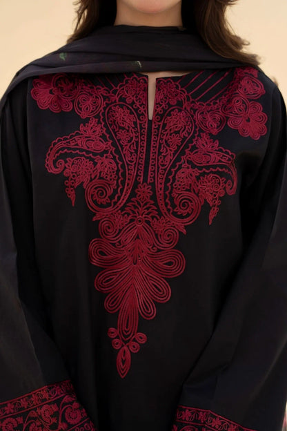 Lawn Embroidered Stitched 3Piece