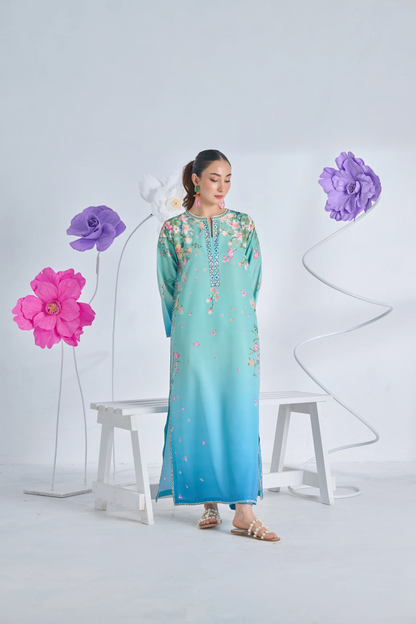 Kaftan Printed Stitched 2Piece