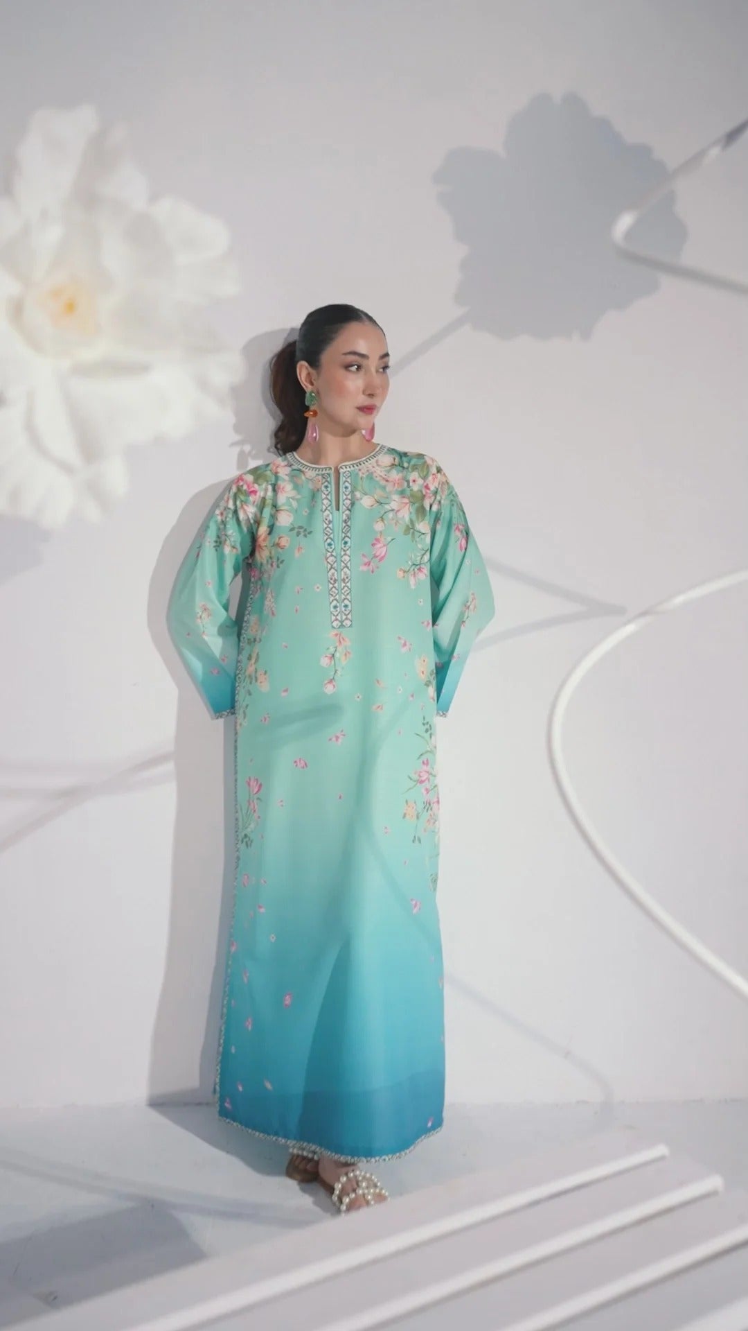 Kaftan Printed Stitched 2Piece