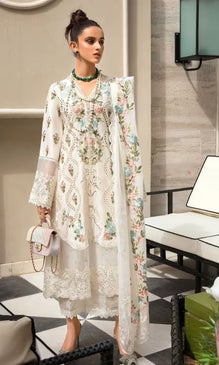 Grace Luxury Full Embroidered Chikenkari Lawn Unstiched 3PC Suit