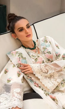 Grace Luxury Full Embroidered Chikenkari Lawn Unstiched 3PC Suit