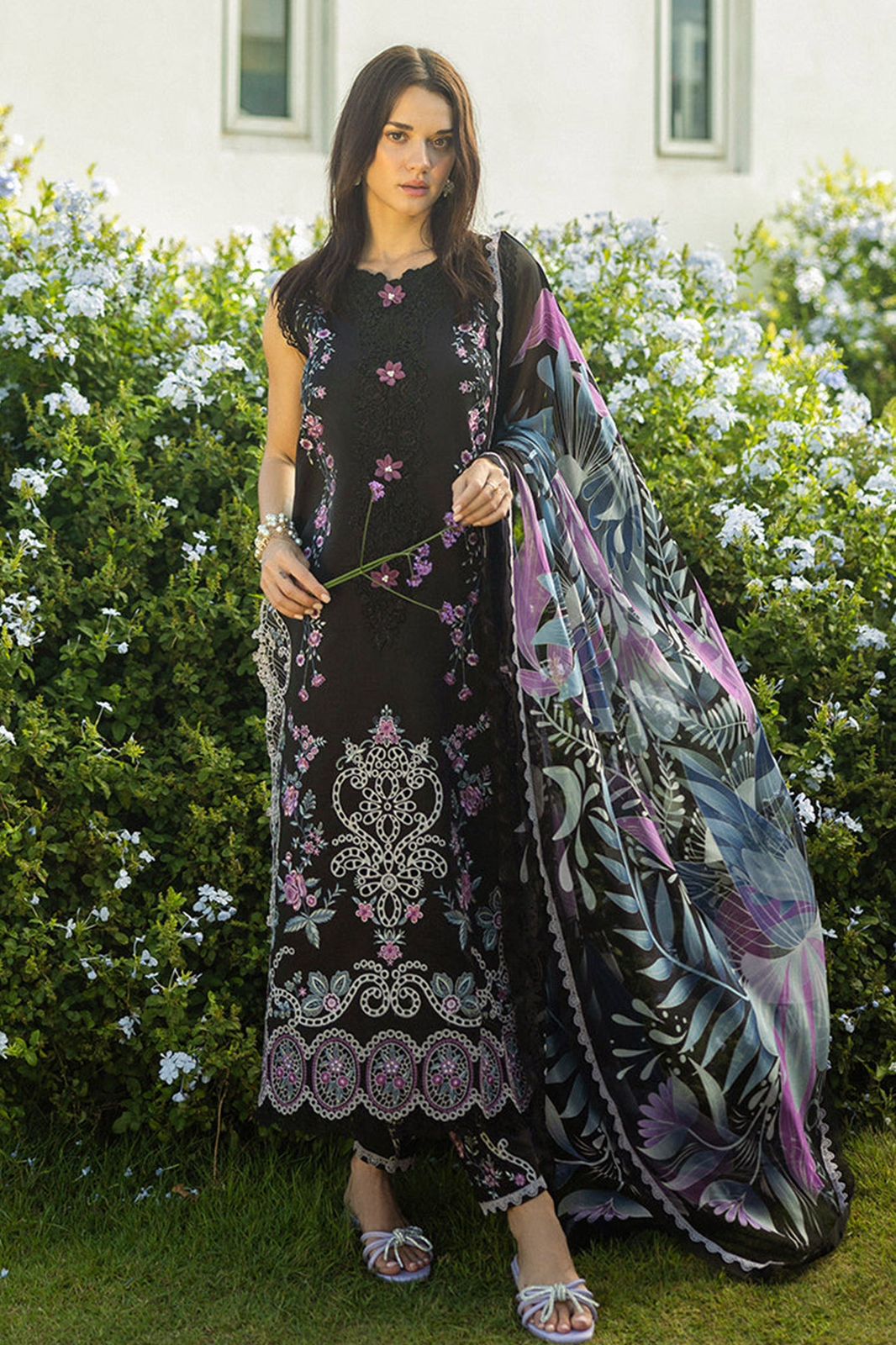 GRACE _ EMBROIDERY DHANAK 3PC UNSTICH