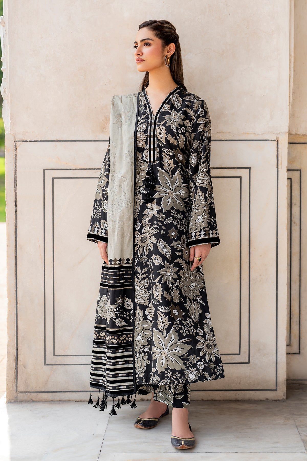 Grace-Digital Printed Karandi 3Pc UNSTICH