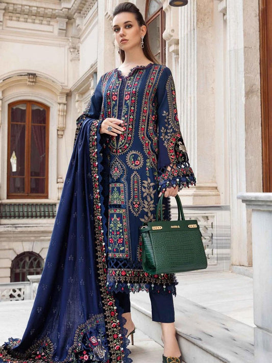 GRACE _ EMBROIDERY DHANAK 3PC UNSTICH