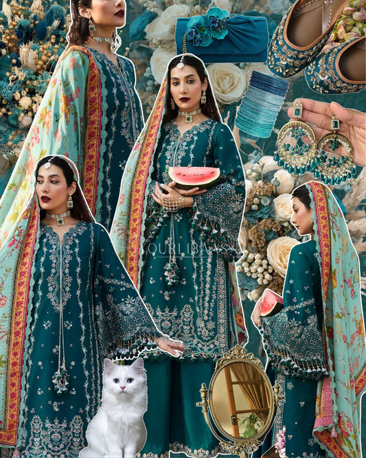 GRACE _ EMBROIDERY DHANAK 3PC UNSTICH