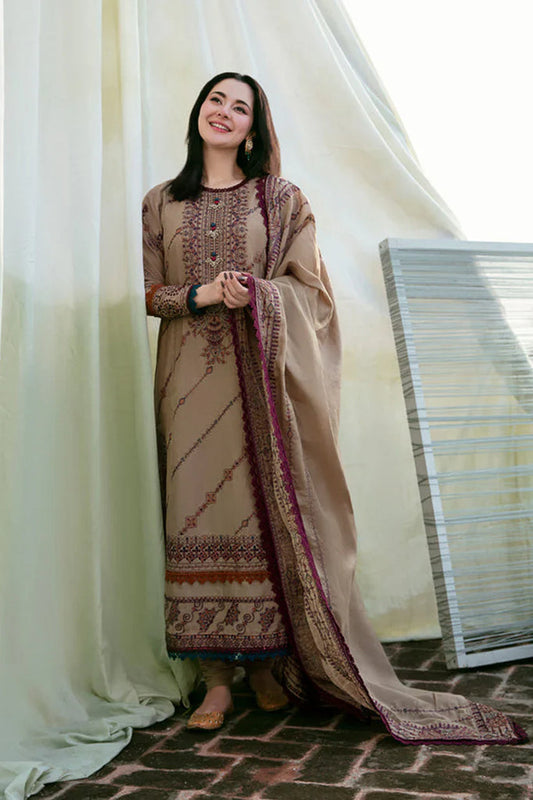 GRACE EMBROIDERY DHANAK 3PC UNSTICH