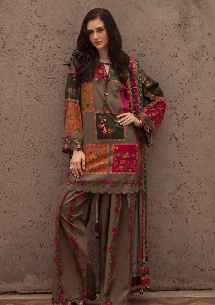Grace-Digital Printed Karandi 3Pc UNSTICH