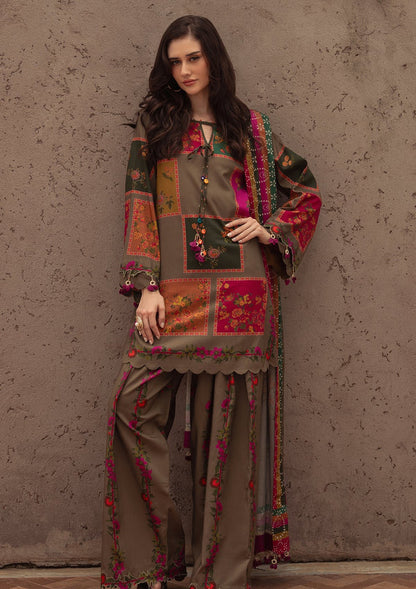 Grace-Digital Printed Karandi 3Pc UNSTICH