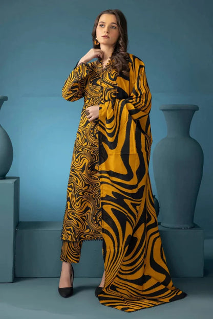 Grace-Digital Printed Karandi 3Pc UNSTICH