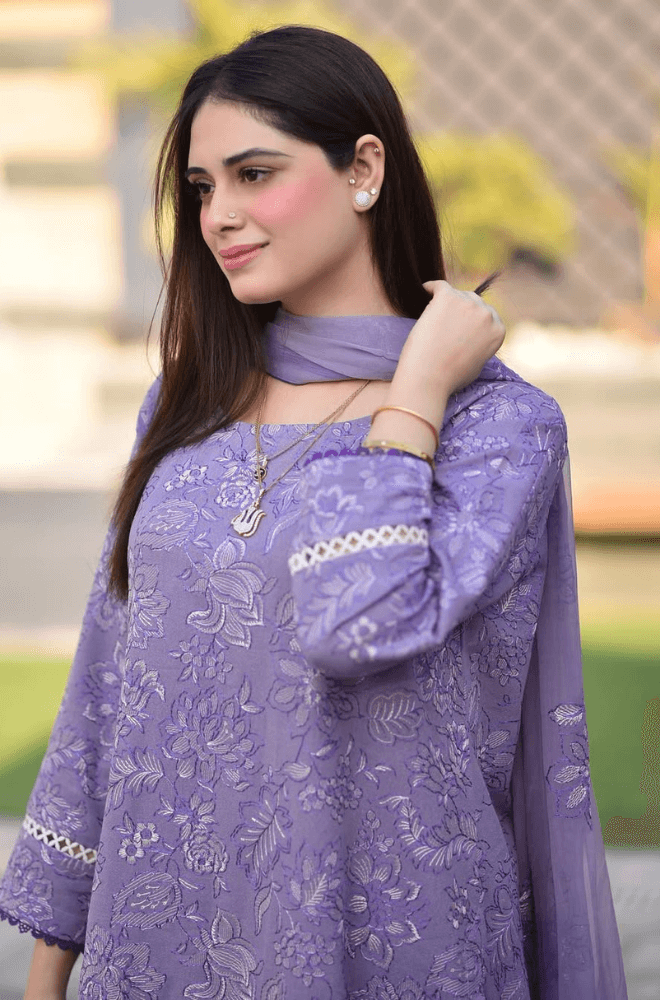 GRACE _ EMBROIDERY DHANAK 3PC UNSTICH
