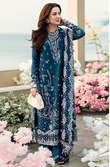 QALAMKAR EMBROIDERED DHANAK 3PC
