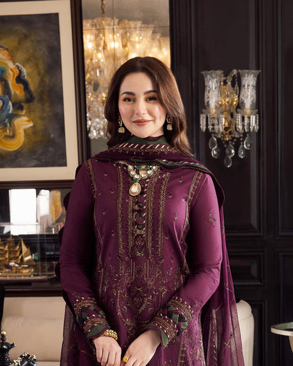 GRACE _ EMBROIDERY DHANAK 3PC UNSTICH