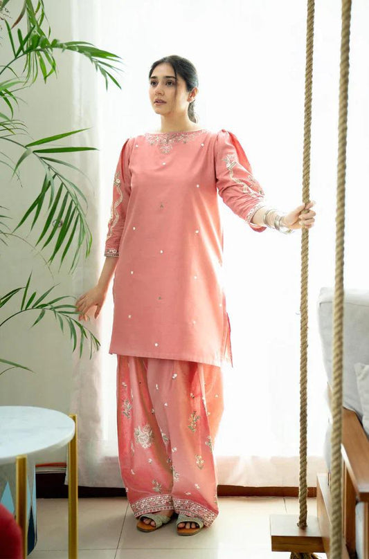 GRACE EMBROIDERY DHANAK 2PC UNSTICH