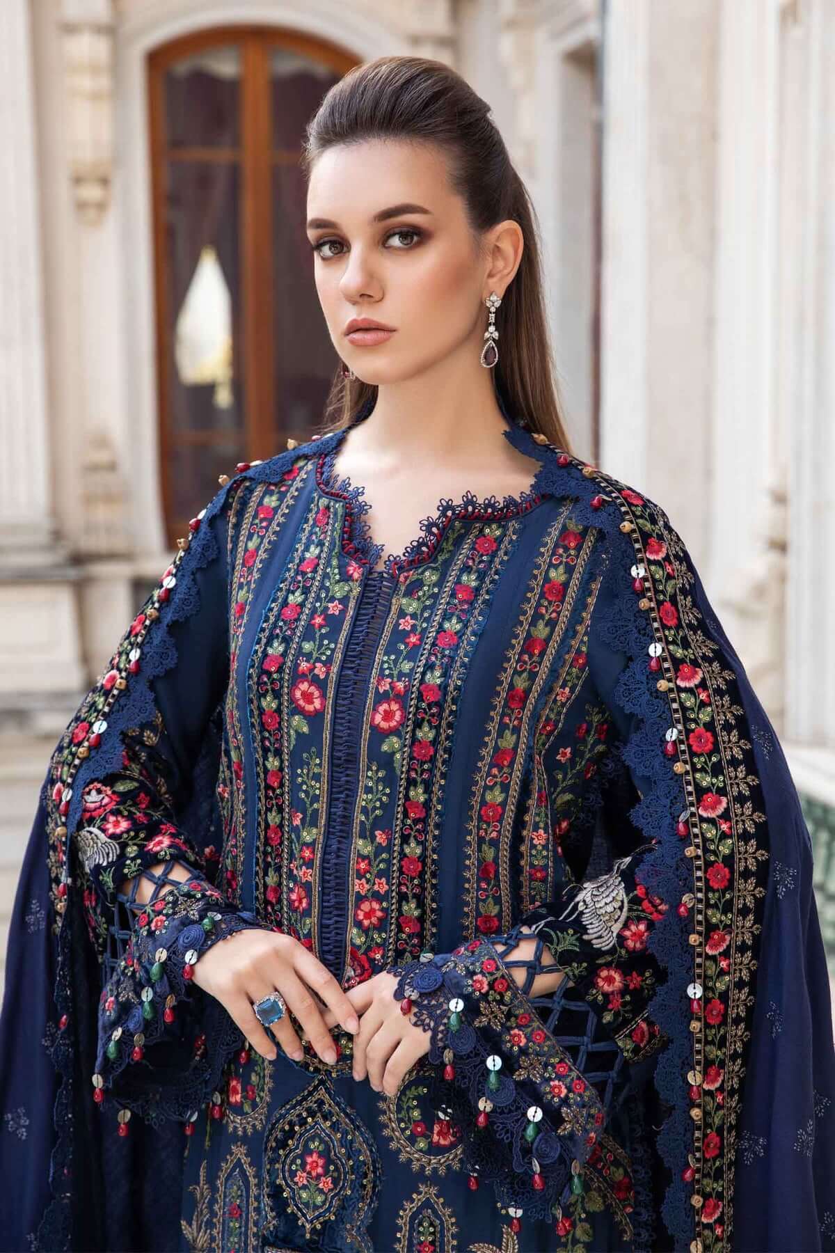 GRACE _ EMBROIDERY DHANAK 3PC UNSTICH