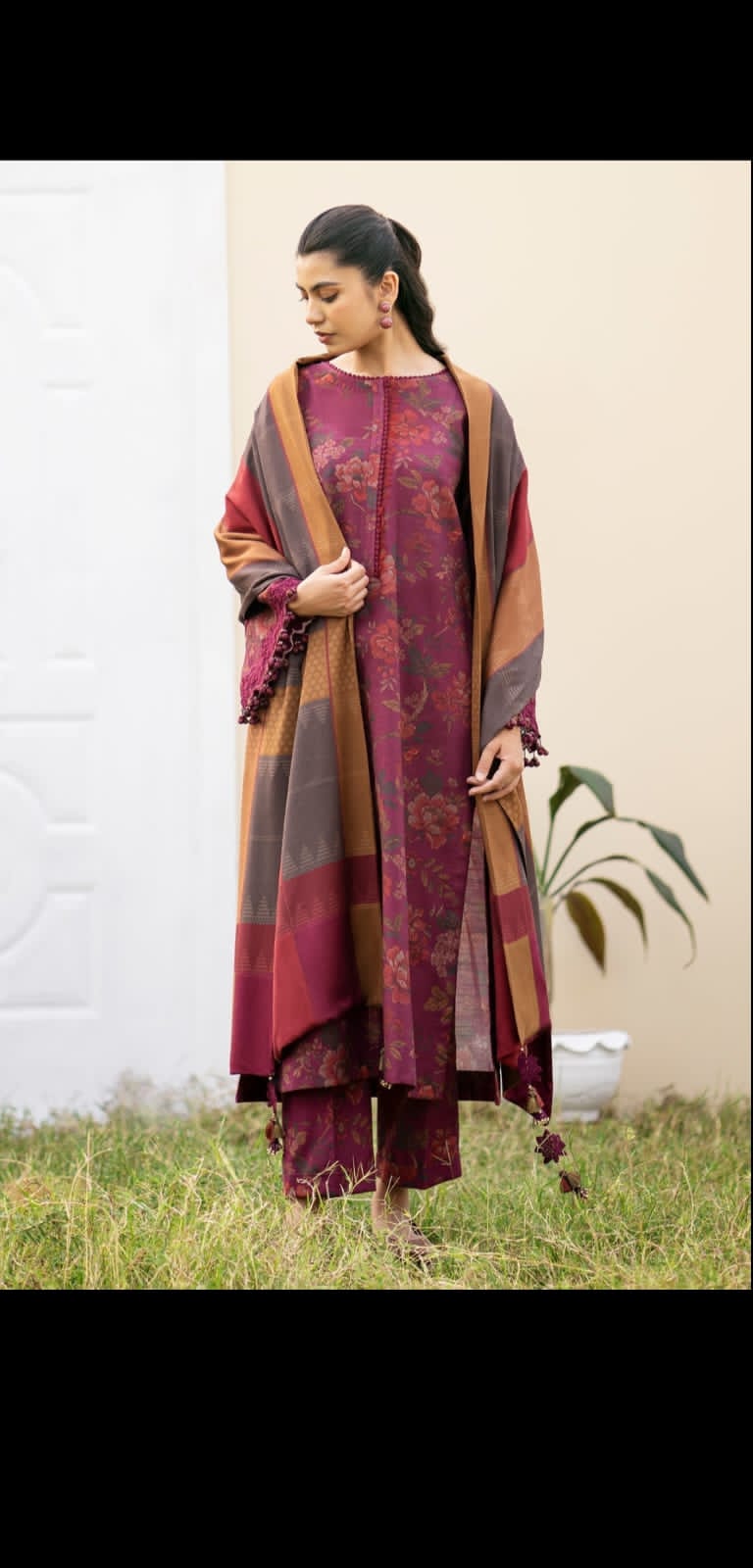 Grace-Digital Printed Karandi 3Pc UNSTICH