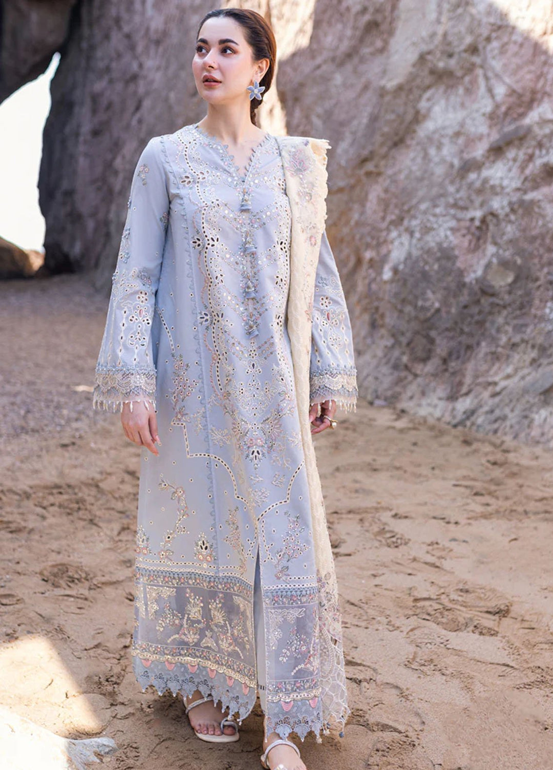 GRACE _ EMBROIDERY DHANAK 3PC UNSTICH