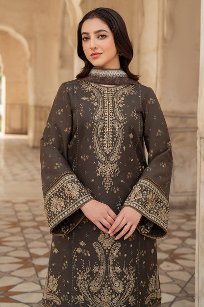 BAROQUE EMBROIDERY DHANAK 3PC UNSTICH