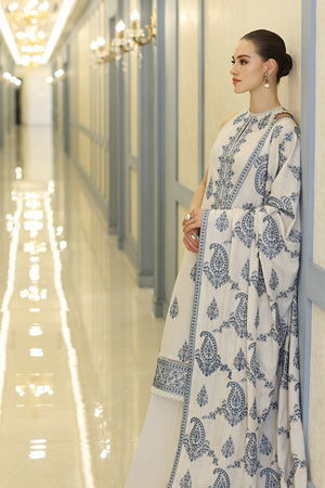 GRACE EMBROIDERY DHANAK 3PC UNSTICH