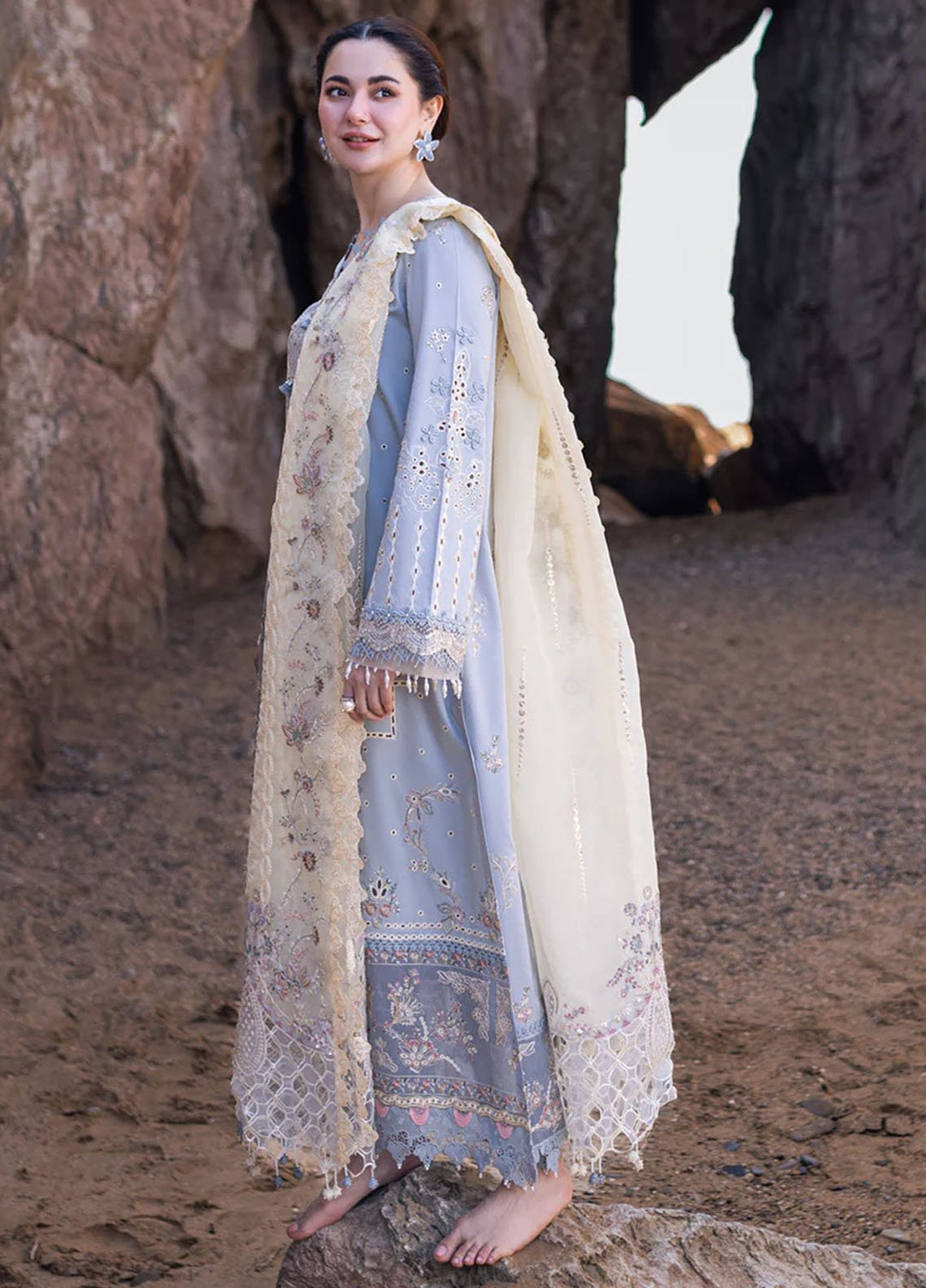 GRACE _ EMBROIDERY DHANAK 3PC UNSTICH