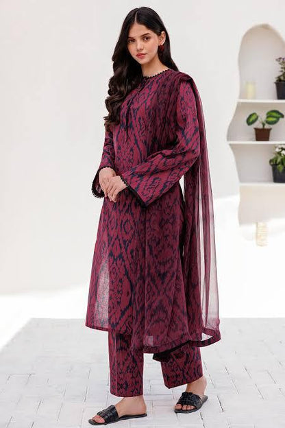 Grace-Digital Printed Karandi 3Pc UNSTICH