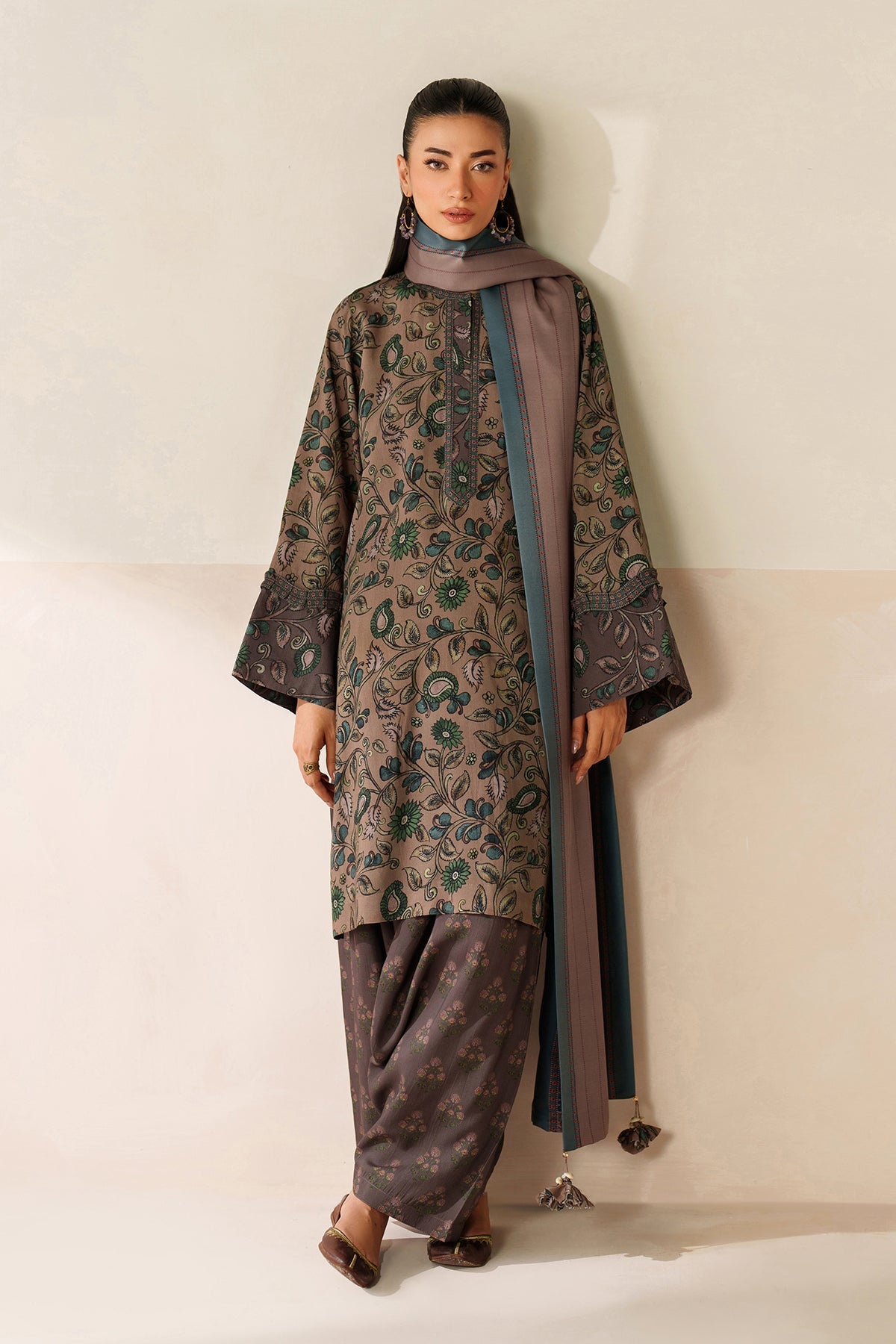Grace-Digital Printed Karandi 3Pc UNSTICH