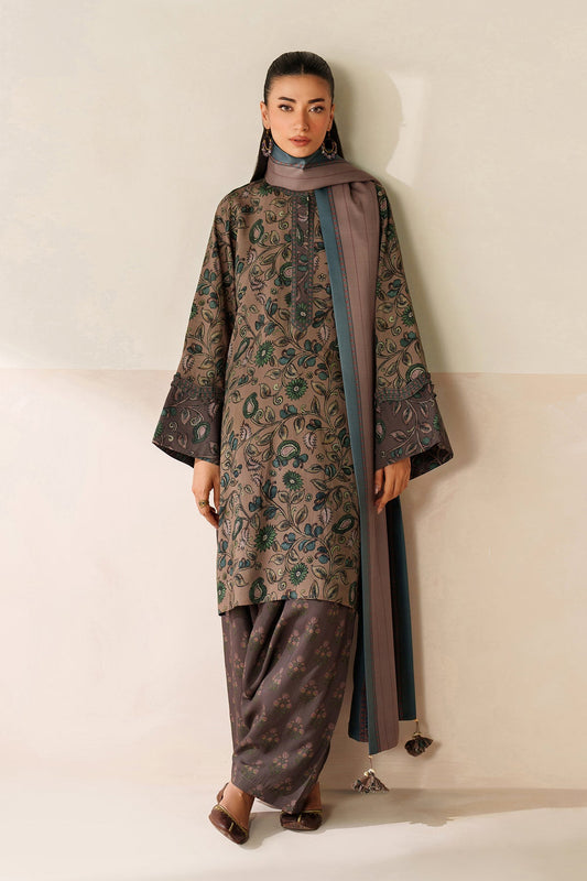 Grace-Digital Printed Karandi 3Pc UNSTICH