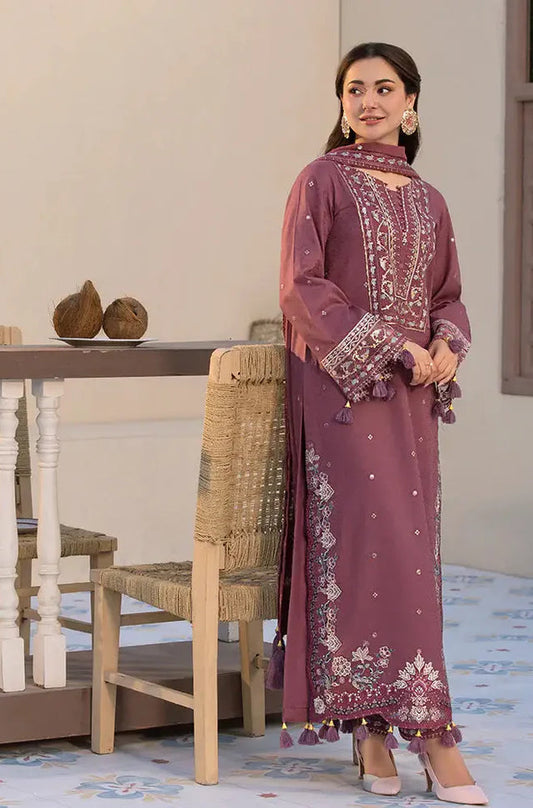 GRACE EMBROIDERY DHANAK 3PC UNSTICH