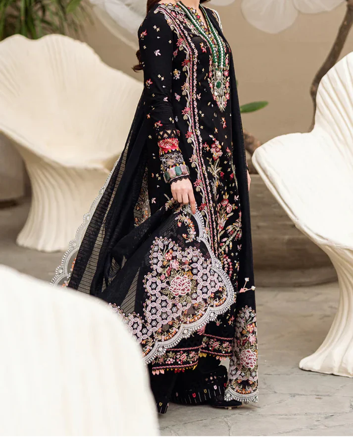 Grace Luxury Full Embroidered Chikenkari Lawn Unstiched 3PC Suit