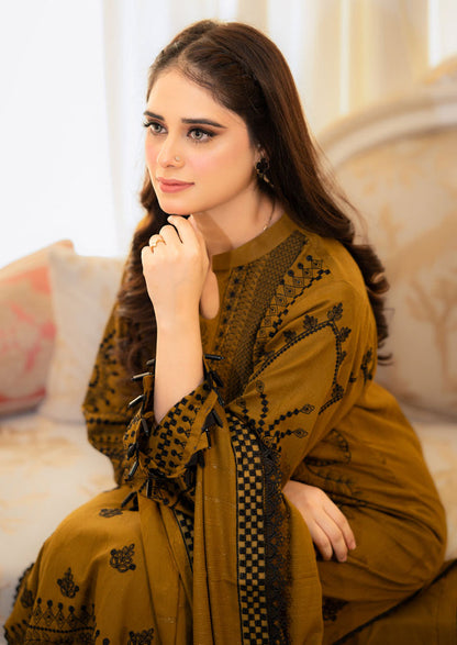 GRACE EMBROIDERY DHANAK 3PC UNSTICH