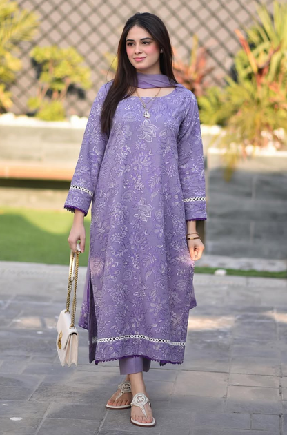 GRACE _ EMBROIDERY DHANAK 3PC UNSTICH