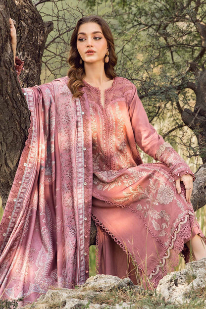 GRACE EMBROIDERY DHANAK 3PC UNSTICH