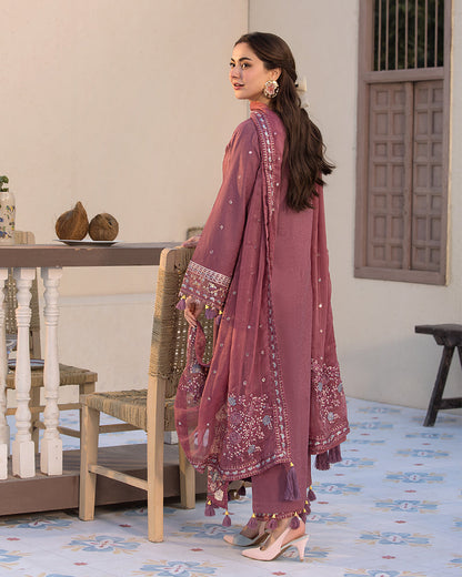 GRACE EMBROIDERY DHANAK 3PC UNSTICH