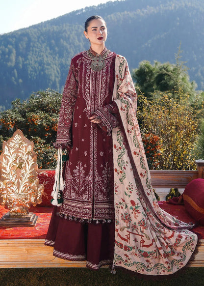 HUSSAIN REHAR EMBROIDERY DHANAK 3PC UNSTICH