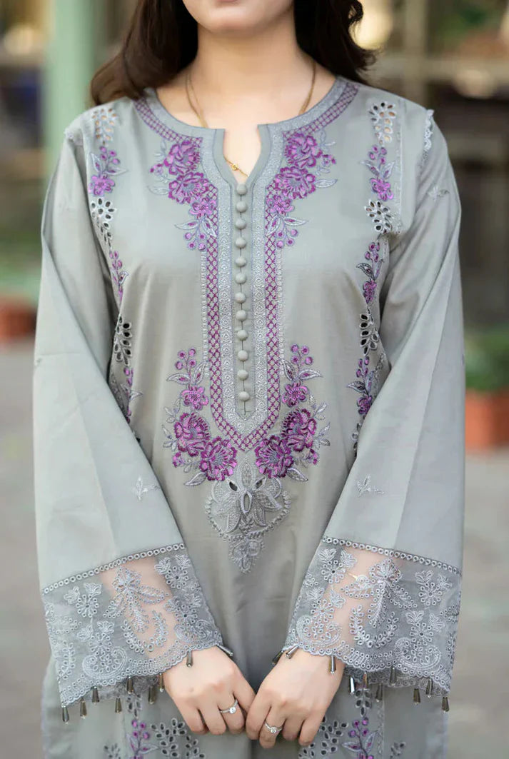 Grace-Luxury Full Embroidered Lawn Unstiched 3PC Suit