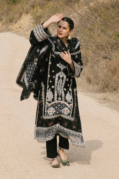 GRACE EMBROIDERY DHANAK 3PC UNSTICH