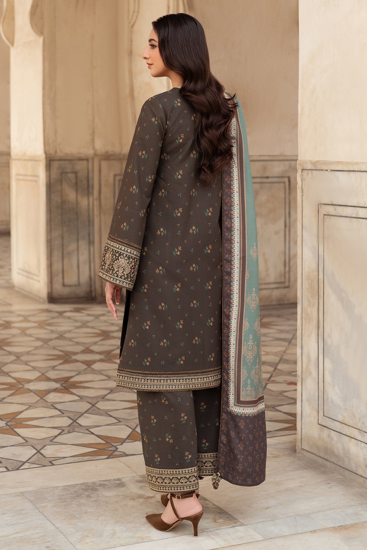 BAROQUE EMBROIDERY DHANAK 3PC UNSTICH