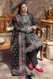 GRACE EMBROIDERY DHANAK 3PC UNSTICH