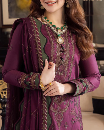 GRACE _ EMBROIDERY DHANAK 3PC UNSTICH