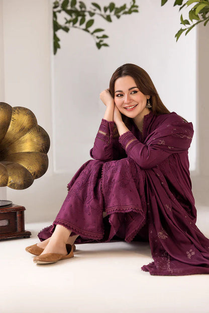 GRACE EMBROIDERY DHANAK 3PC UNSTICH